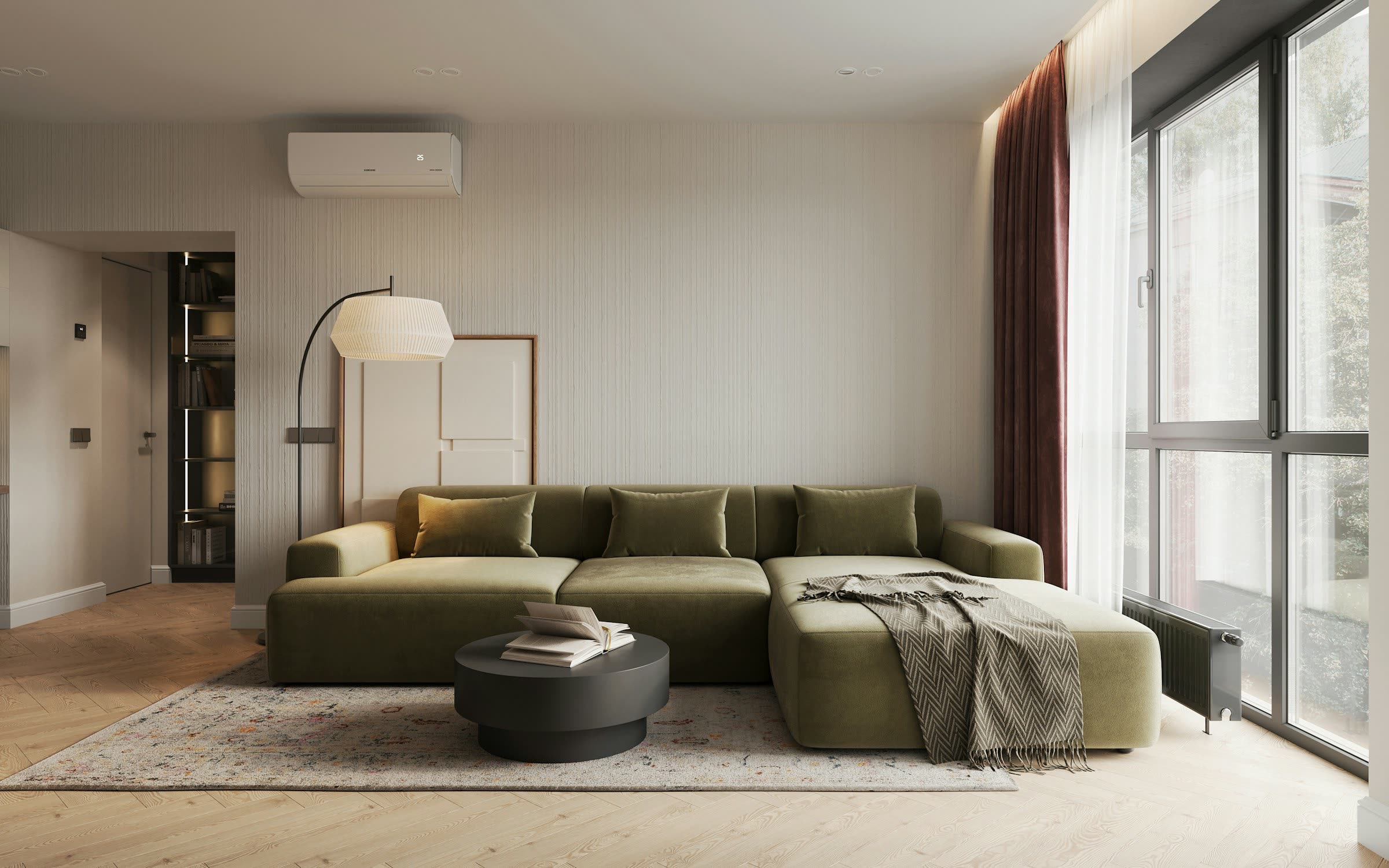 Stunning luxury living room interior in Dubai
